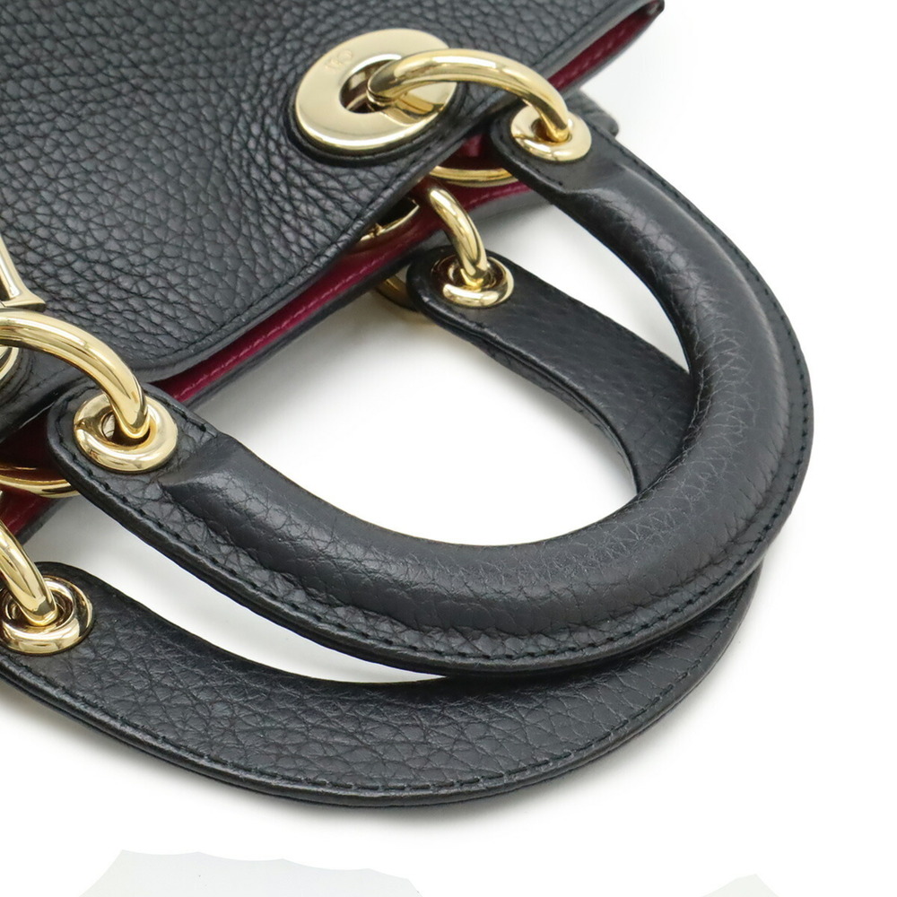 Christian Dior Diorissimo Mini Handbag/Shoulder Bag in Black Leather - Picture 7 of 9